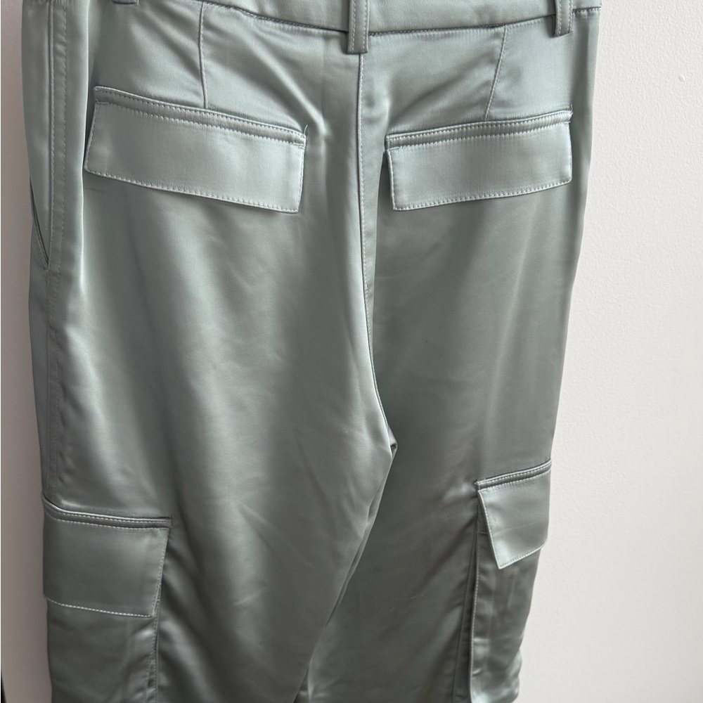 H&M Sleek Satin Cargo Pants